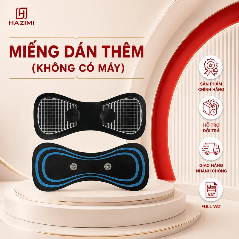 Miếng dán thêm máy massage xung điện HAZIMI không có máy