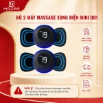 Bộ 2 máy massage xung điện mini D01 HAZIMI chính hãng, hỗ trợ đổi trả, giao hàng nhanh, full VAT