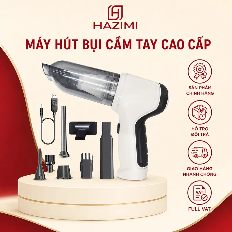 Máy hút bụi cầm tay cao cấp HAZIMI chính hãng