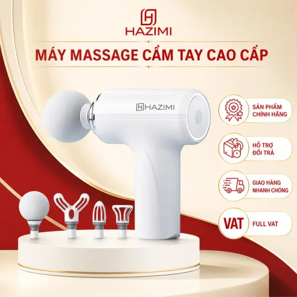 Máy massage cầm tay cao cấp HAZIMI chính hãng Full VAT
