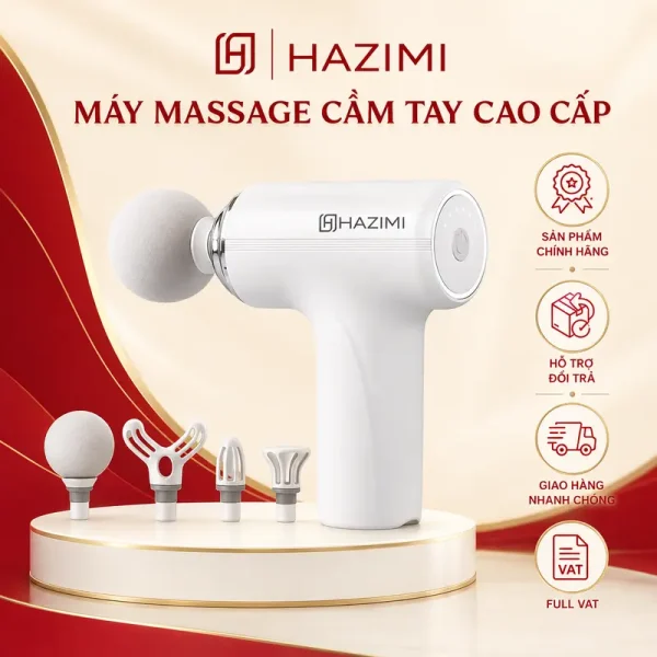 Máy massage cầm tay cao cấp HAZIMI 5 đầu